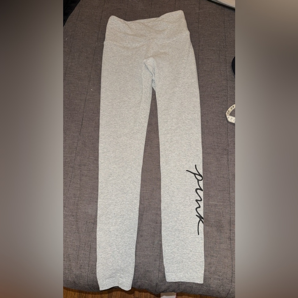 Pink Victoria Secret light charcoal leggings
